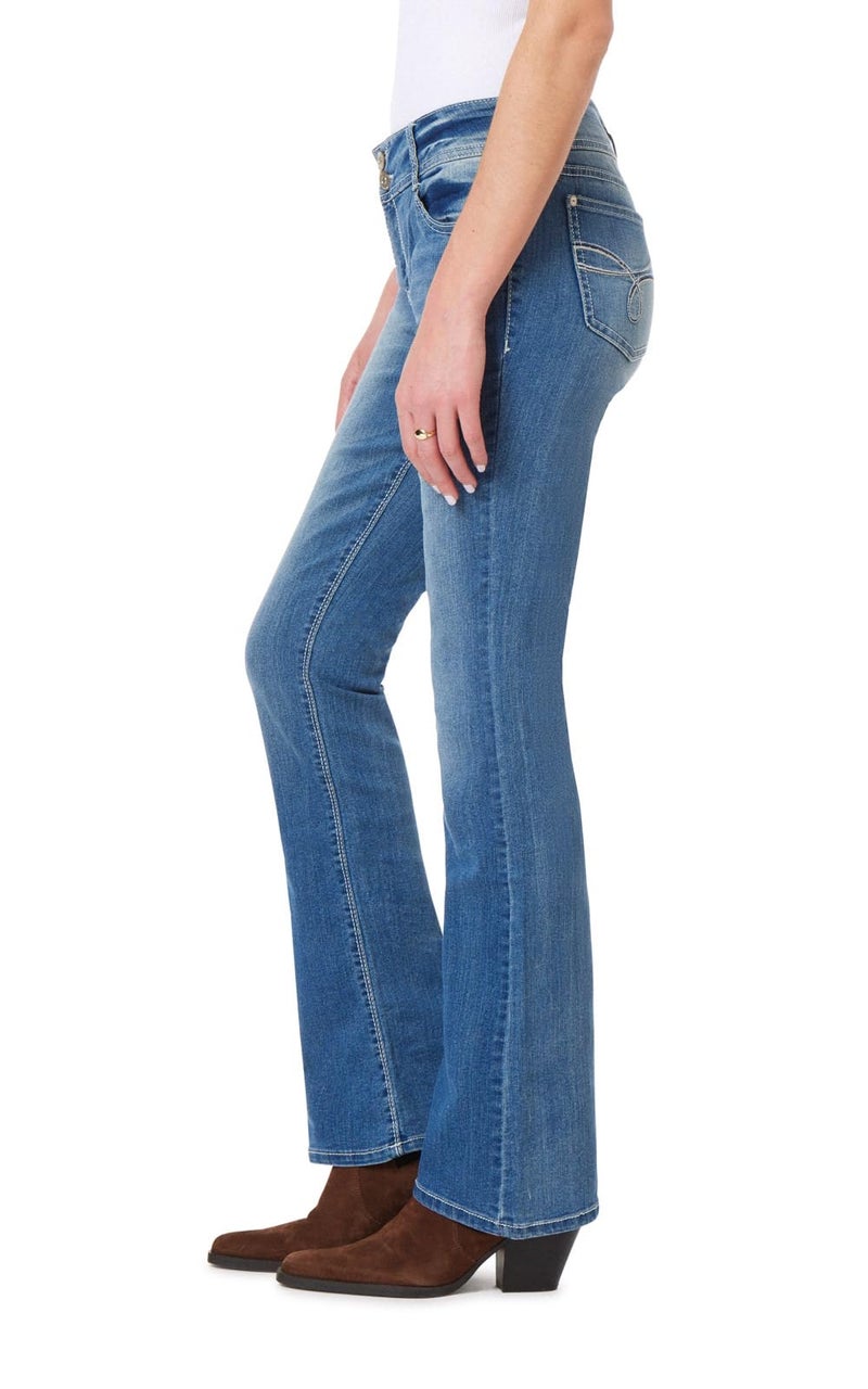 WallFlower Women's InstaStretch Luscious Curvy Bootcut Jeans, Jenny, 9 - Image 3